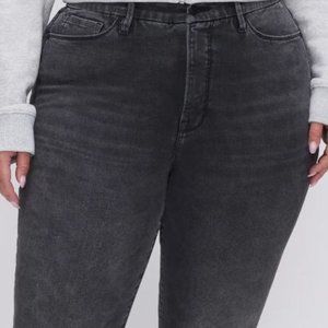 GA Always Fits (Sizes 20-26) Good Legs Black Cropped Skinny Jeans